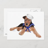Terrier Sailor Boy Postkarte (Vorne/Hinten)
