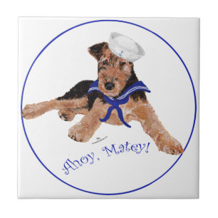 Terrier Seemannsjunge Fliese