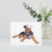 Terrier Seemannsjunge Postkarte (Stehend Vorderseite)