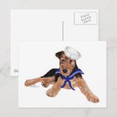 Terrier Seemannsjunge Postkarte (Vorne/Hinten)