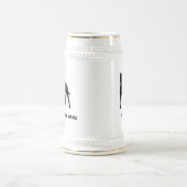 Terrier-Silhouette Staffy Hund Staffordshires Bierglas (Mittel)