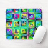 Terrier-Silhouetten in einem Karton-Muster Mousepad (Mit Mouse)