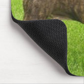 Terrier stehendes Mousepad Browns Boston (Ecke)