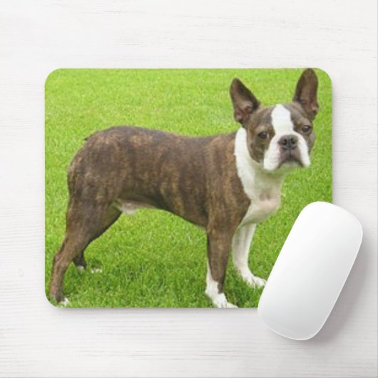 Terrier stehendes Mousepad Browns Boston (Mit Mouse)