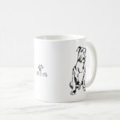 Terrier-Tasse Staffordshires Stier Kaffeetasse (VorderseiteRechts)