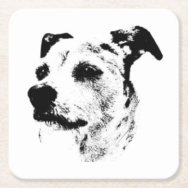 Terrier Truth – Set Down with Swagger Rechteckiger Pappuntersetzer