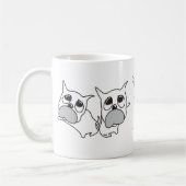 Terrier-u. Bulldoggen-Tasse Kaffeetasse (Links)