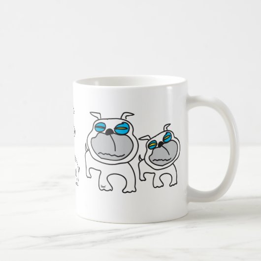 Terrier-u. Bulldoggen-Tasse Kaffeetasse (Rechts)