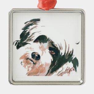 Terrier-Verzierung Ornament Aus Metall
