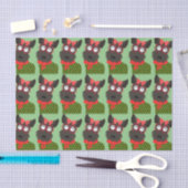 Terrier-Weihnachten Seidenpapier (Handwerk)