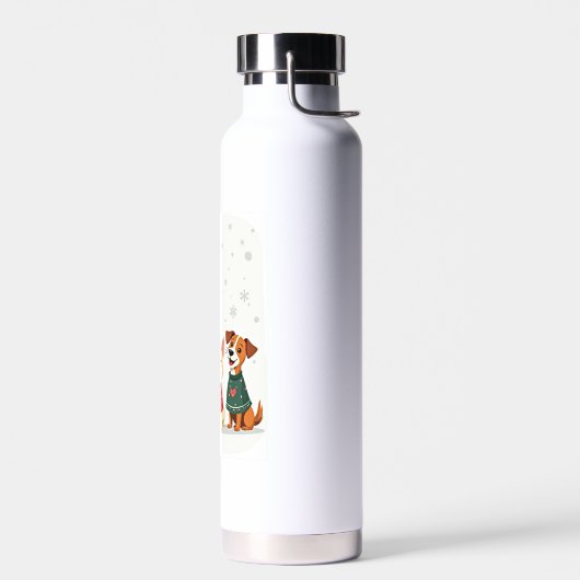 Terrier-Weihnachtschor Trinkflasche (Links)