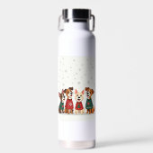 Terrier-Weihnachtschor Trinkflasche (Vorne)