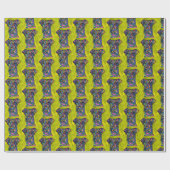 Terrier Wrapping Paper Geschenkpapier (Flach)
