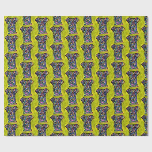 Terrier Wrapping Paper Geschenkpapier (Flach)