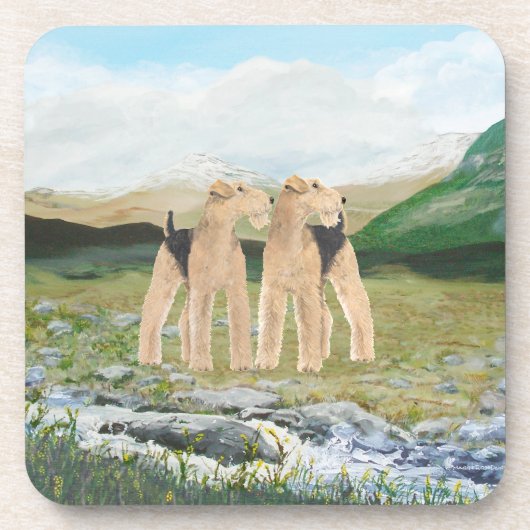 Terriers in Irland Untersetzer (Vorderseite)