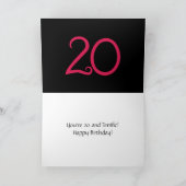 Terrific 20 Black Card Karte (Innenseite)