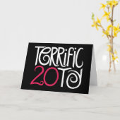 Terrific 20 Black Card Karte (Gelbe Blume)