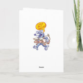 Terrific blue wolf Sprichwort "Ich gebe kein Schaf Karte (Rückseite)