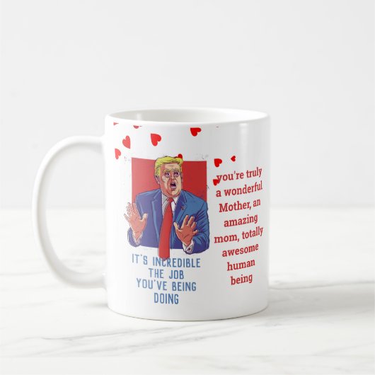 Terrific MAMA Funny TRUMP Zitat Mütter individuell Kaffeetasse (Links)