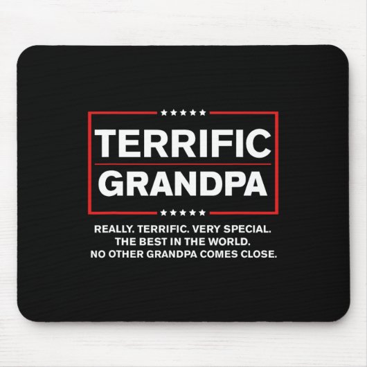 Terrific Opa - Funny Donald Trump als Wahlkampfstr Mousepad (Vorne)