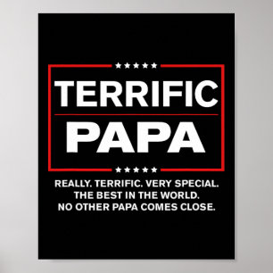Terrific Papa - Funny Donald Trump Best Papa Poster