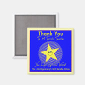 Terrific Star Teacher danke Ihnen von der Klasse Magnet (Vorderseite/Rückseite)