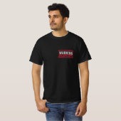 Terrific Text Design Warnungen Vater Joke Zone T - T-Shirt (Vorne ganz)