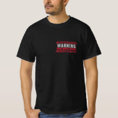 Terrific Text Design Warnungen Vater Joke Zone T - T-Shirt (Vorderseite)