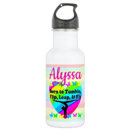 TERRIFIC TUMBLING GYMNASTICS DESIGN EDELSTAHLFLASCHE