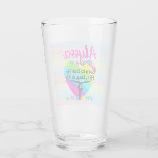 TERRIFIC TUMBLING GYMNASTICS DESIGN GLAS (Rückseite)