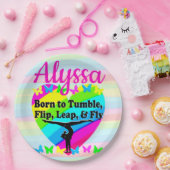 TERRIFIC TUMBLING GYMNASTICS DESIGN PAPPTELLER (Party)