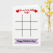 Terrific Valentine Tic Tac Toe Card Karte (Gelbe Blume)
