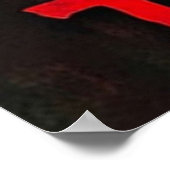 Terrifier Horror Movie Art Poster (Ecke)