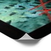 Terrifier Kunst der Clown Horror Filmkunst Poster (Ecke)