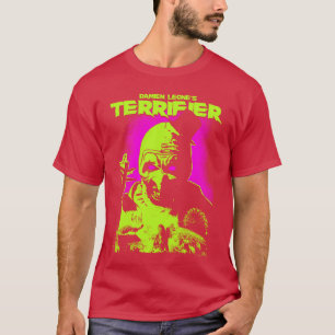 Terrifier Leuchtende Augen Kunst Neon Poster Horro T-Shirt