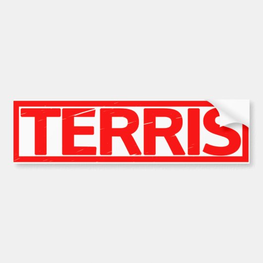 Terris Briefmarke Autoaufkleber (Vorne)