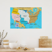 Territoriale Akquisitionen der Vereinigten Staaten Poster (Küche)