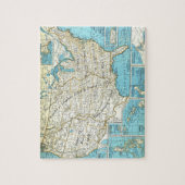 Territoriale Beschaffung der Karte der Staaten Puzzle (Vertikal)