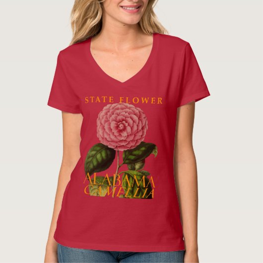 Territoriale Blume Alabama T-Shirt (Vorderseite)