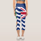 Territorialflagge des Britischen Indischen Ozeans Capri Leggings (Rückseite)