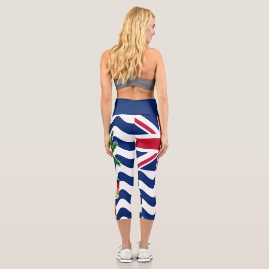 Territorialflagge des Britischen Indischen Ozeans Capri Leggings (Rückseite)