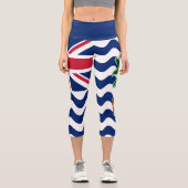 Territorialflagge des Britischen Indischen Ozeans Capri Leggings (Vorderseite)