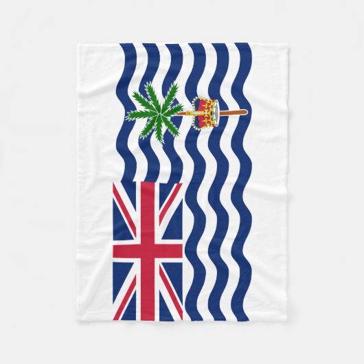 Territorialflagge des Britischen Indischen Ozeans Fleecedecke (Vorderseite)