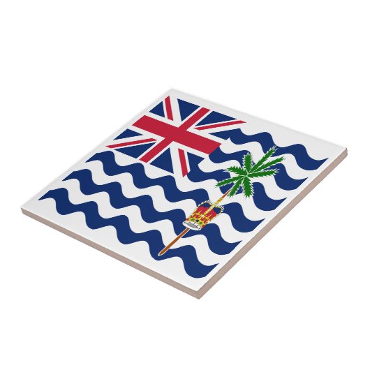 Territorialflagge des Britischen Indischen Ozeans Fliese (Seite)