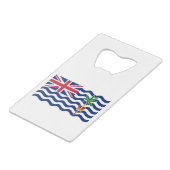 Territorialflagge des Britischen Indischen Ozeans Geldbeutel Flaschenöffner (Rückseite Schrägansicht)