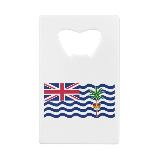Territorialflagge des Britischen Indischen Ozeans Geldbeutel Flaschenöffner (Rückseite)