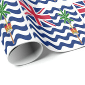 Territorialflagge des Britischen Indischen Ozeans Geschenkpapier (Rolleneckpunkt)