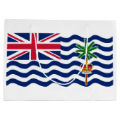 Territorialflagge des Britischen Indischen Ozeans Große Geschenktüte (Rückseite)