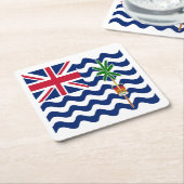 Territorialflagge des Britischen Indischen Ozeans Rechteckiger Pappuntersetzer (angewinkelt)