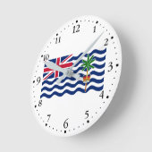 Territorialflagge des Britischen Indischen Ozeans Runde Wanduhr (Winkel)